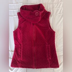 Urban Outfitters Velour Quilted Vest